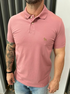 POLO ELASTANO MASC MC ROSA ANTIGO - comprar online