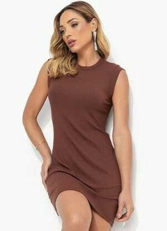 VESTIDO CANELADO P PRETO - loja online