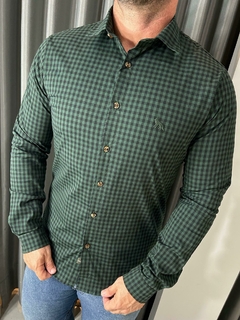 CAMISA CASUAL MASC ML VERDE - comprar online