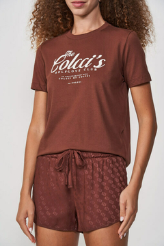 CAMISETA COLCCI PP MARROM BEATEN BROWN - comprar online