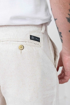 BERMUDA LINHO OVERSHIRT MARINHO 38 - loja online