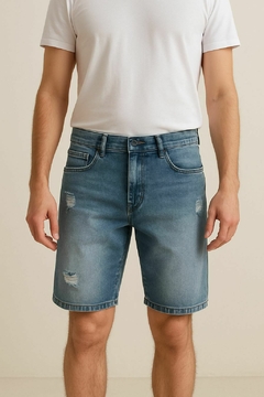 BERMUDA JEANS MASC JEANS CLARO - comprar online