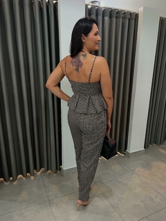 BLUSA MINI XADREZ PRETO na internet