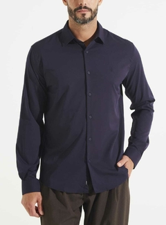 CAMISA SLIM FIT 2 AZUL OLYMPIC - comprar online