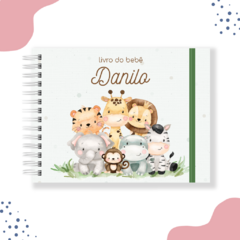 Livro do bebê - Safari menino