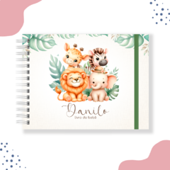 Livro do bebê - Safari menino