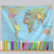 Bandeira decorativa Mapa Mundi