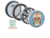 PICADOR CALAVERA 4 PARTES COLORES/ TRANSPARENTE - comprar online