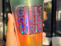 VASO ACRILICO CON SORBETE