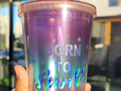 VASO ACRILICO CON SORBETE - comprar online