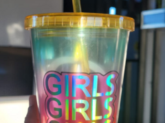 VASO ACRILICO CON SORBETE en internet