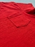 Remera Con Bolsillo Roja - comprar online