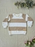 Buzo Rayado Almendra - comprar online
