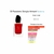 Frasco de perfume feminino Sì Passione da Giorgio Armani, apresentando um líquido vermelho e detalhes sobre os principais acordes da fragrância.