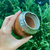 Mate torpedo algarrobo con guarda de alpaca cincelada