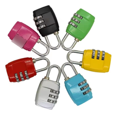 Candados De Combinación Metal Mini Antirrobo Varios Colores