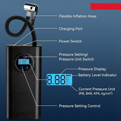 Mini Compresor De Aire Portatil Recargable Air Compressor en internet
