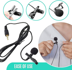 Micrófono Corbatero Para Audio Video Con Cable 1.5m - comprar online