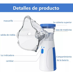 Mini Nebulizador Portatil Ultrasonico Adultos Niños Mascotas - comprar online