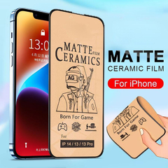 Vidrio Templado Cerámico Mate 9d Full Para iPhone - comprar online
