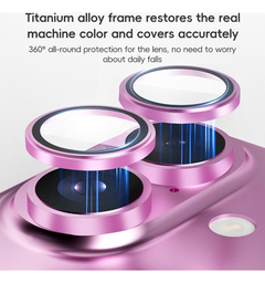 Protector Cámara Rosa Para iPhone Varios Modelos - comprar online