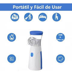 Mini Nebulizador Portatil Ultrasonico Adultos Niños Mascotas - tienda online