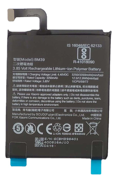 Bateria Para Xiaomi Mi 6 Bm39 Con Garantia 12 Meses