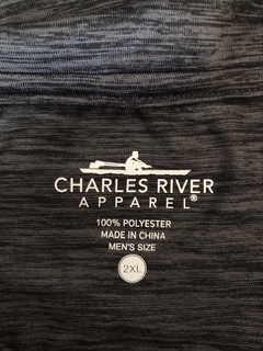 Remera Manga Larga Charles River - Cremita Americana