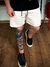 Bermuda De Linho Off White Listrado