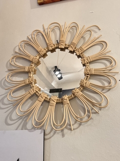 Espejo de Madera Rattan 50 cm