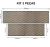 Tapete para Cozinha Antiderrapante Sisal - Kit 3 Peças Escoces - loja online