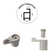 Kit 8 Travas P/ Tela Mosquiteira C/ Parafuso E Bucha Branco - comprar online