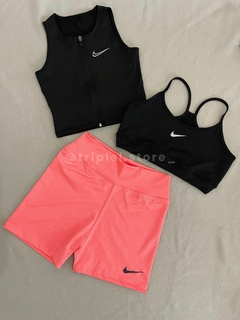 CALZA CORTA NIKE SALMÓN