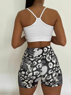 Calza sublimada negro y blanco - comprar online