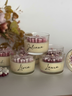 Velas Aromáticas margarida para convite de Madrinhas (Mínimo 10 unidades) - Lumière