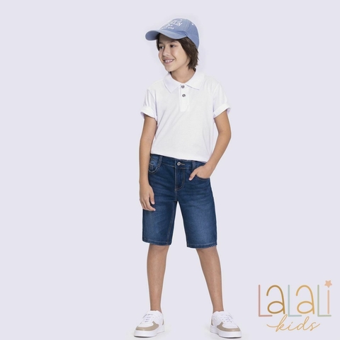 Bermuda Jeans Com elastano - Alakazoo