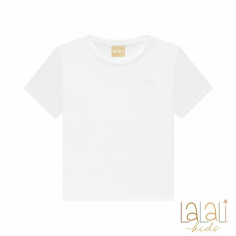 Camiseta 100% Algodão Branca - Milon
