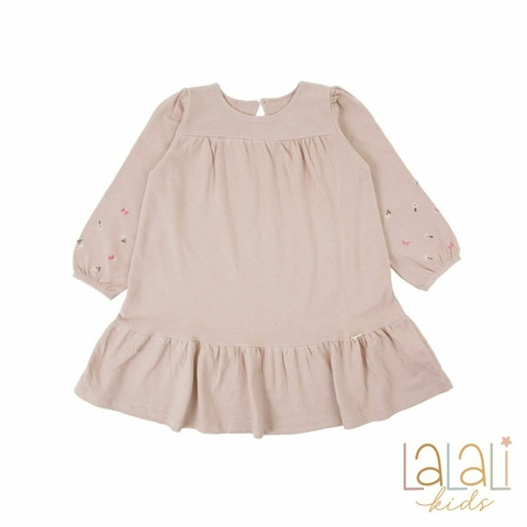 Vestido com Bordado Floral - comprar online