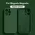 Capa magnética de silicone para iPhone, Magsafe Case, carga sem fio, Capa Acessórios, iPhone 11, 13, 12, 14, 15 Pro Max, Plus, Original - R1SHOP