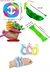 Kit Figdet Toy - Plop It, Chaveiro Ervilha, POP Tubo Pequeno, Bola de mármore e Pulseira elástico sensorial (5 itens)
