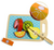 Cortando frutas com velcro na internet