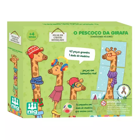 O Pescoço da Girafa | NIG Brinquedos | Jogo de Cores e Coordenação para Crianças