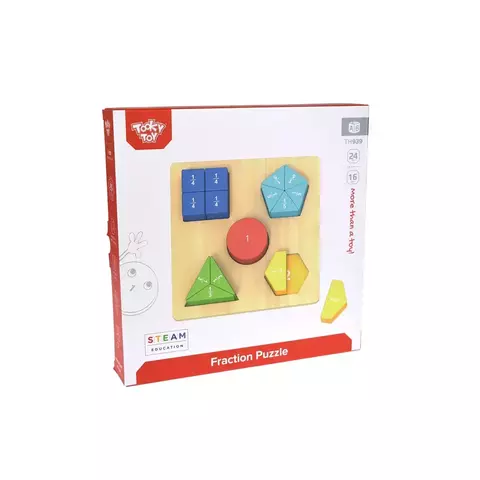 Quebra Cabeça Madeira - Frações