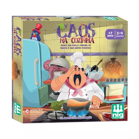 Jogo Caos na Cozinha | Nig Brinquedos | Jogo de Agilidade e Coordenação
