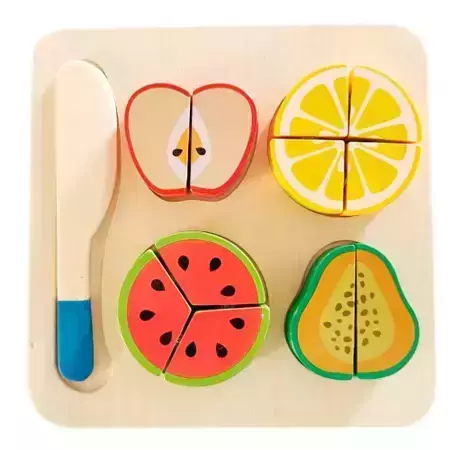 Kit Cozinha em Madeira com Velcro - Frutas