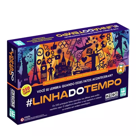 Jogo Linha do Tempo | Nig Brinquedos | Desafio Cronológico com 250 Fatos Históricos e Culturais