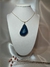 Colar (Banho Ouro 18k) com Chapa de Àgata Azul na internet