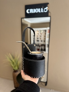 Porta mate auto eco cuero - comprar online