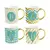 TAZA LETRAS DORADAS