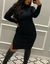 VESTIDO CANELADO MANGA LONGA - comprar online